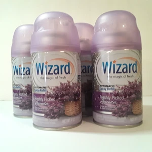 Automatic Wizard Lavender Spray Refill Lot of 4 - Lasts Up To 50 Days - Picture 1 of 4