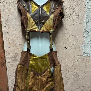 Warrior Princess Mid Evil Renaissance Cosplay Dress Waist 30 Inch - Picture 1 of 24