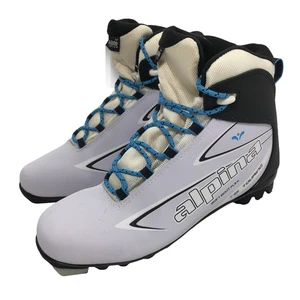 Alpina T5 Eve Touring White & Black Nordic Cross Country Ski Boots Size M8 W9 - Picture 1 of 16