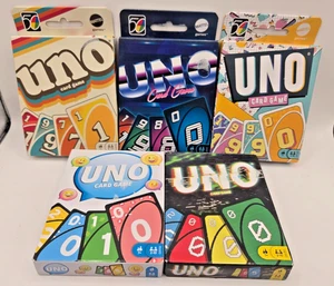 UNO 50th Anniversary Retro Series Complete Sets 5 Decades Card Games Series 1-5 - Picture 1 of 3