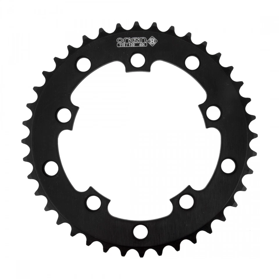 Origin8 Single Speed Chainring 40t 110mm / 130 BCD 5-Bolt Aluminum Blk Rd MTB - Image 1 of 1