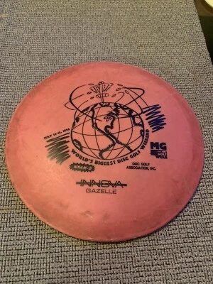 Vintage Innova Gazelle 172g w/ 1994 Worlds Biggest Disc Golf Weekend Stamp - Image 1 of 4
