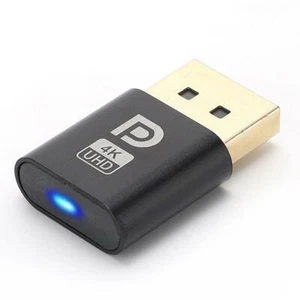 DP Virtual Display Adapter Displayport Dummy Plug Headless Useful - Afbeelding 1 van 11