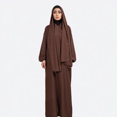 Dubai Muslim Women Hooded Abaya Prayer Maxi Dress scarf Kaftan Turkey Islamic - Image 1 of 4