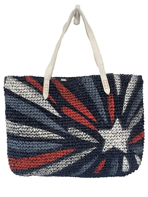 Bolso de Mano Patriótico de Paja INC International Concepts para Mujer Foto 1 de 4
