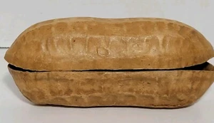 Vintage Antique Paper Mache Figural Peanut Doll Bed? Candy Container? - Picture 1 of 9
