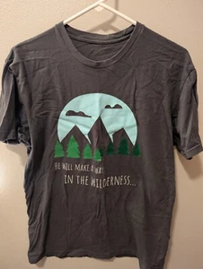 Unbranded Men's M Inspirational Tee Charcoal - Picture 1 of 2