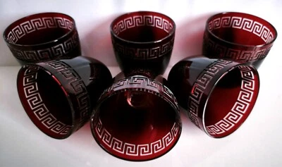 FREE SHIPPIING 6pcs AJKA /Rosenthal Versace Whiskey/ Water dof  lead crystal - Image 1 of 4