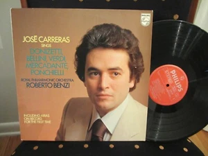 JOSE CARRERAS SINGS DONIZETTI, BELLINI, VERDI, PHILLIPS LP IMPORT HOLLAND - Picture 1 of 2