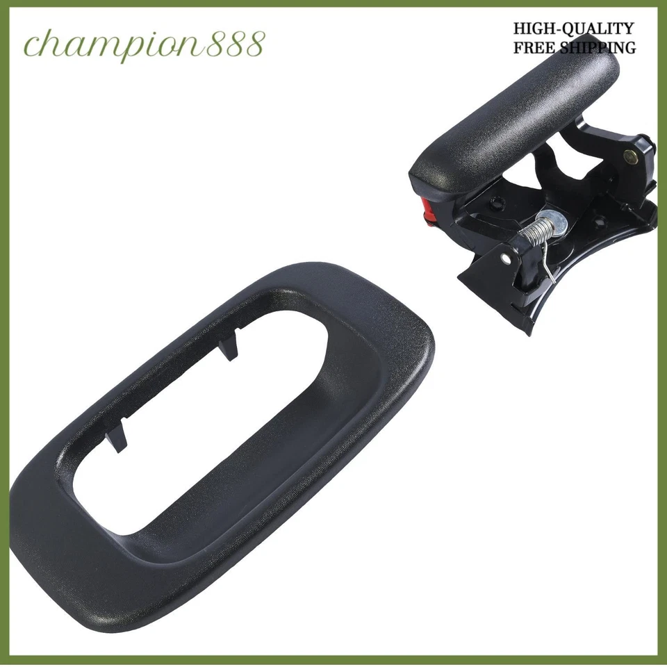 Tailgate Handle Latch & Bezel Trim w/ Rod Clips for Chevy Silverado GMC Sierra - Image 1 of 4