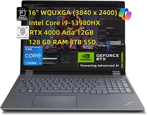 Lenovo Thinkpad 16" P16 Gen 2 Mobile Workstation Laptop i9 128GB 8TB Win 11 Pro - Picture 1 of 9