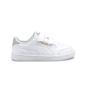 PUMA Shuffle Slip On Youth Girls White Sneakers Casual Shoes 37568901 - Picture 1 of 6