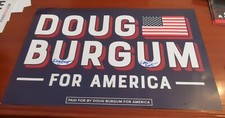 Doug Kathryn Burgum Dual For President Signed 8x10 Photo ND Gov Autographed 