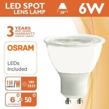 100x GU10 LED OSRAM Bulbs Replacement Halogen Reflector Lamp 230V 6W Bulb