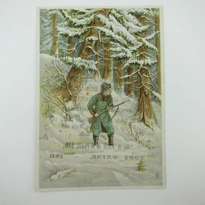 Carta commerciale vittoriana Robert Spice idraulico gas fitter Fort Wayne Indiana Hunter - Foto 1 di 12