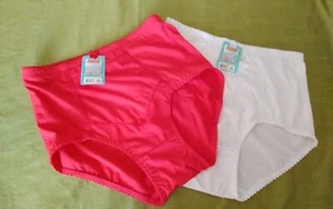 Panties Womans Angelina Shaper Brief Safe Zipper Travel Size 2XL Red & White - Picture 1 of 9