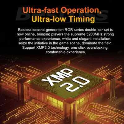 Memoria RAM RGB DDR4 8GB 16GB 32GB(2x16GB) Kit 3200 3600MHz 288pin 1.2V DIMM RAM - Image 1 of 4