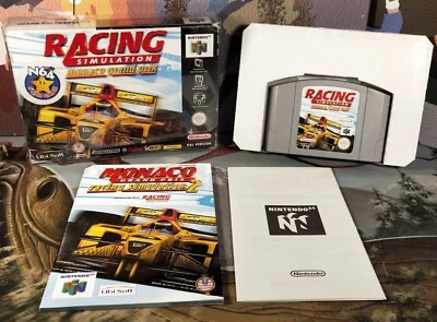 Monaco Grand Prix Racing Simulation Nintendo 64 PAL N64 Boxed - Image 1 of 4