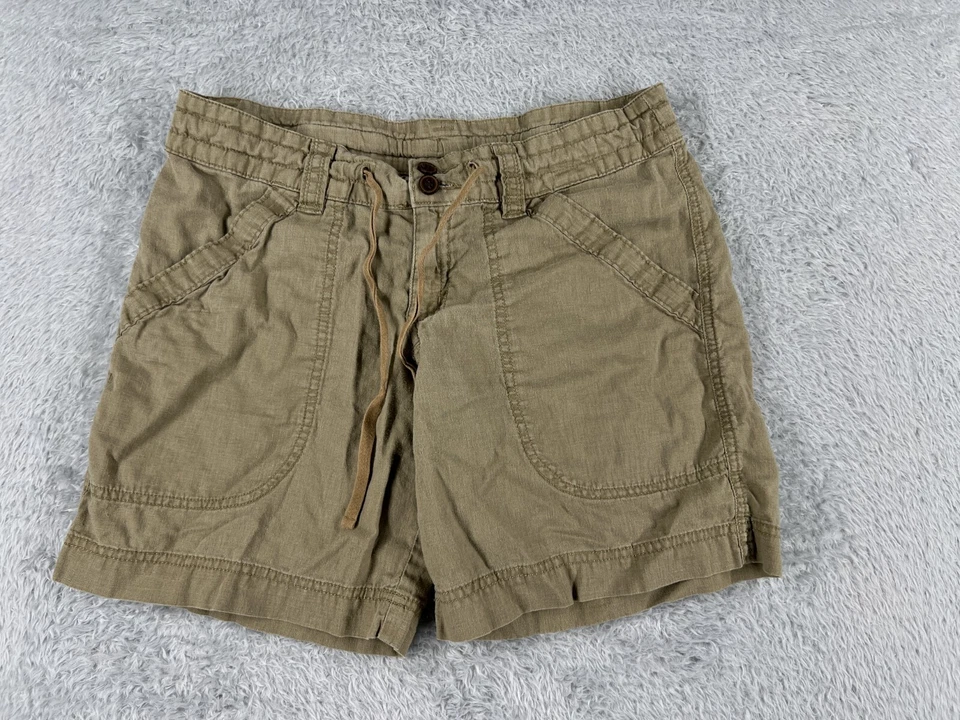 Шорты женские Patagonia 4 бежевые островные конопляные шорты 8 дюймов с карманами на шнурке пляжные - Изображение 1 из 4