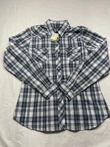 Roper Girls Western Button Down L/S  Size Large NWT Gray - Picture 1 of 10