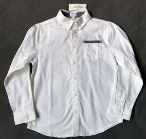 GYMBOREE NWT White Oxford Dress Shirt size L 10-12 years Back to School Uniform - Picture 1 of 2