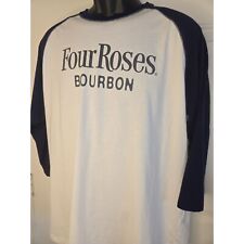 "Four Roses Bourbon" Mens New Era Raglan Baseball Tshirt XL