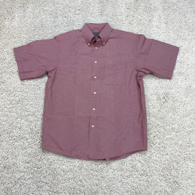 Talbots Shirt Mens Medium Red Checkered Casual Workwear Office Outside Button Up - Image 1 of 4