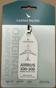 Nueva etiqueta metálica Cathay Pacific AviationTag Airbus A330-300 edición limitada - Imagen 1 de 4