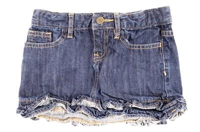 Minifalda de mezclilla oscura con volantes talla 6 de mezclilla Gap KIDS para niñas Foto 1 de 4