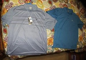 2 SHIRTS - Callaway Opti-Dri Golf Polo Shirt Mens Size XL NWT *Gray & Blue - Picture 1 of 8