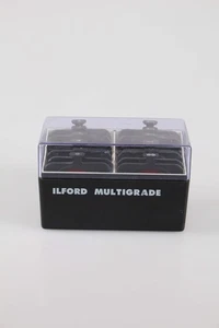 Ilford Multigrade Lens Filter Set 12 Case Photo Under Contrast Control Black Whi - Picture 1 of 2