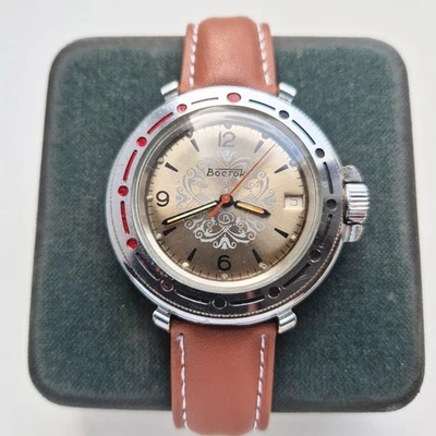 USSR Rare Watch Vostok wostok Original komandirskie 2414A rare style dial - Image 1 of 4
