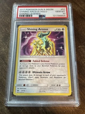 Shining Arceus 57/73 Holo 2017 Shining Legends PSA 10 GEM MINT - Image 1 of 4