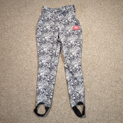 Pantalones de esquí para nieve para mujer 6 estribos negros blancos snowboard estampado de leopardo de ASOS 4505 Foto 1 de 4