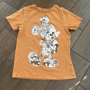 Orange Mickey Mouse T-Shirt Gr. M Disney Mickey and Friends Kinder Unisex - Bild 1 von 6