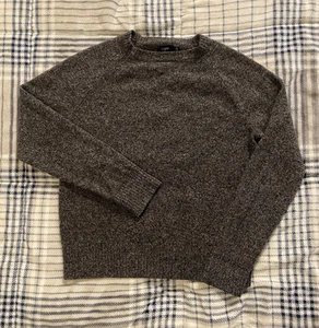 J. Maglione pullover donna Crew 100% lana di agnello grigio antracite taglia small - Foto 1 di 7
