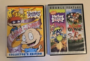 RugRats Dvd Lot Double Feature The Movie & Go Wild And A Decade In Diapers,... - Imagen 1 de 9