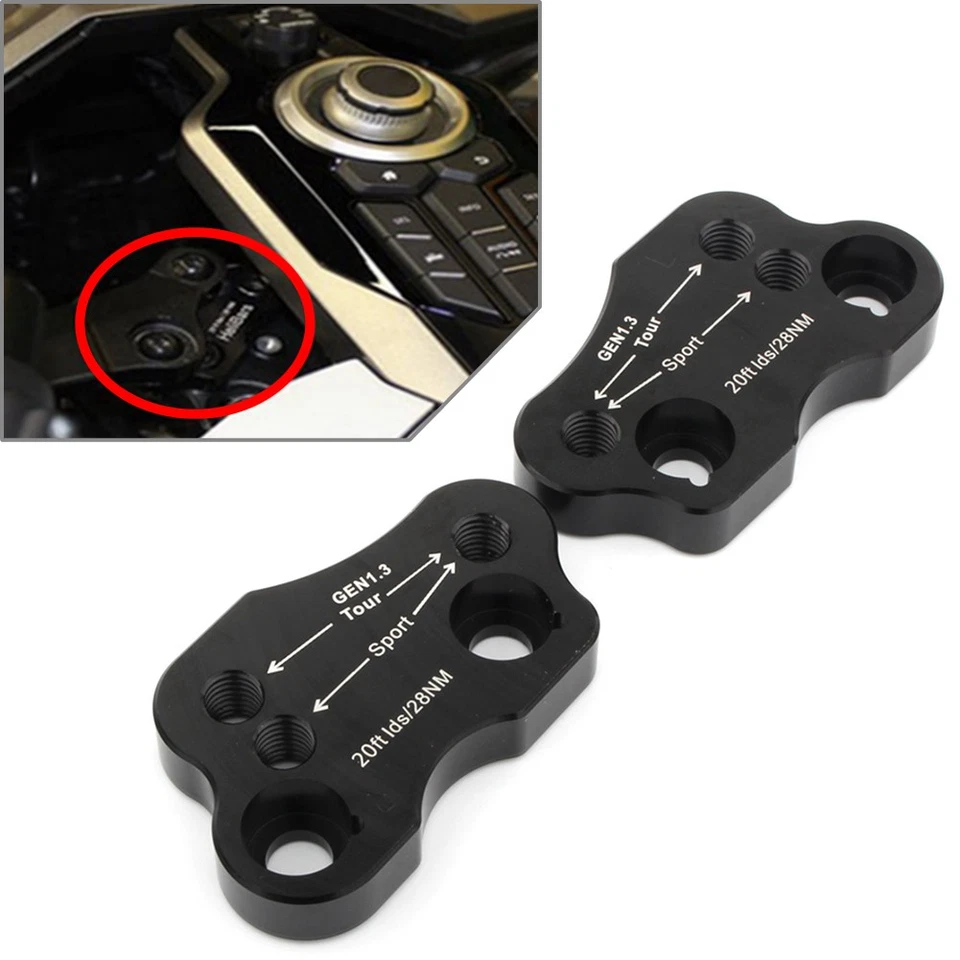 Adaptador elevador de manillar ajustable apto para Honda Goldwing 1800 GL1800 2018-2020 Foto 1 de 4