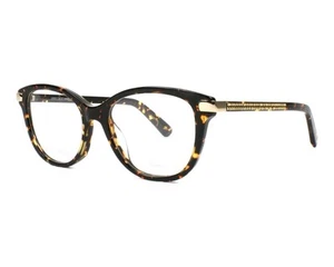 Jimmy Choo Frame Eyeglasses (JC-196 086) Acetate - Metal Dark Havana - Gold - Picture 1 of 10