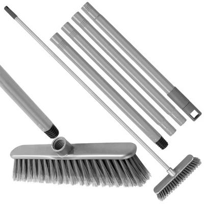 Balai Balayeuse d'intérieur Brosse de balayage de sol souple, 120 cm à emboîtement longue poignée - Photo 1/4