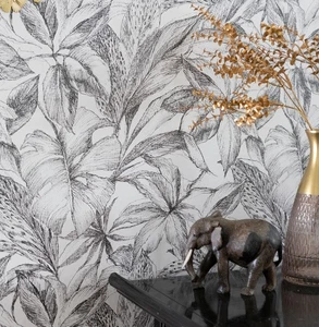 nu Tapete CANOPY SCHWARZ Easy Peel & Stick Ablösbare Tapete - Bild 1 von 10