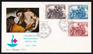 VATICAN CITY . 1964 Intl. Red Cross (392-394) . FIRST DAY COVER - Picture 1 of 1