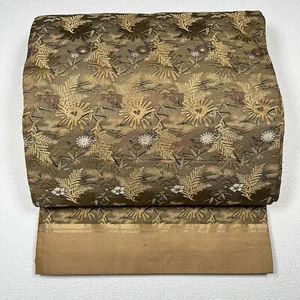 K3012261 Antique Fukuro Obi Silk Japanese - Picture 1 of 9
