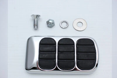 Pastilla de pedal de freno cromada para Harley Davidson Foto 1 de 2