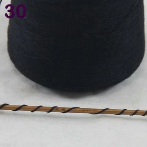 Lot of 1 cone 100g Luxurious Mongolian Pure Cashmere Knitting Yarn 30 Black - Picture 1 of 21
