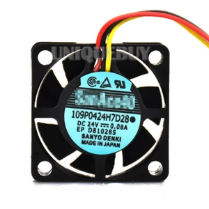 Cooling fan 109P0424H7D28 for Sanyo 3pin IPC inverter Cooler 24V 40*40*15mm - Afbeelding 1 van 4