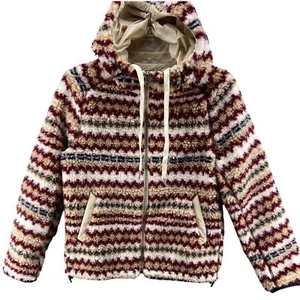 Chaqueta Rag & Bone para mujer XXS Joelle High-pile polar acolchado en marfil multicolor - Imagen 1 de 12