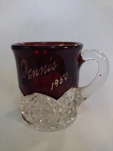 Vintage Ruby Flash Souvenir Cup Ralph Dennis 1950 - Picture 1 of 7