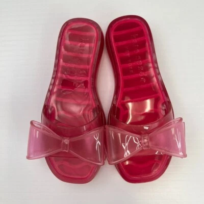 Sandalia Kate Spade para mujer 7 pajaritas deslizables gelatina plana crucero complejo piscina núcleo ex Foto 1 de 4