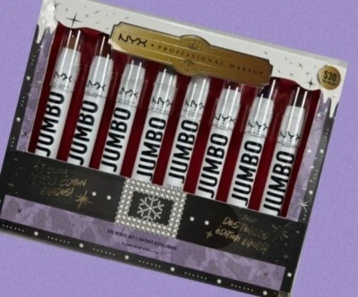 Juego de lápices de ojos NYX Professional 8 piezas Jumbo todo en uno sombra de ojos y delineador de ojos barra  Foto 1 de 4